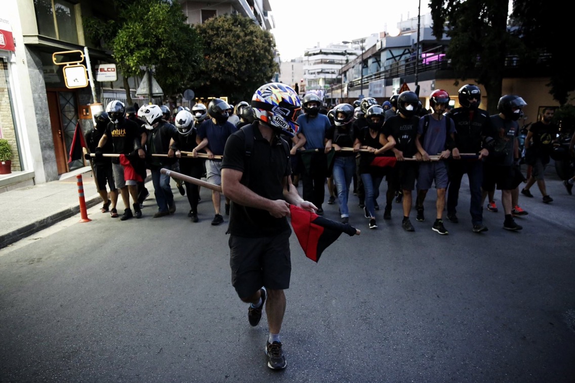 Yunanistan’da Anarşistler İş Cinayetinde Katledilen İşçi için Eylemdeydi