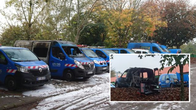 Fransa’da Enerji Şirketine Ait 20 Araç Ateşe Verildi