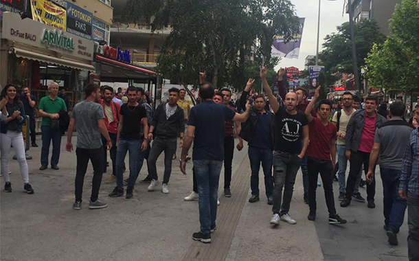 Ankara’da HDP standına yönelik faşist saldırı girişimi