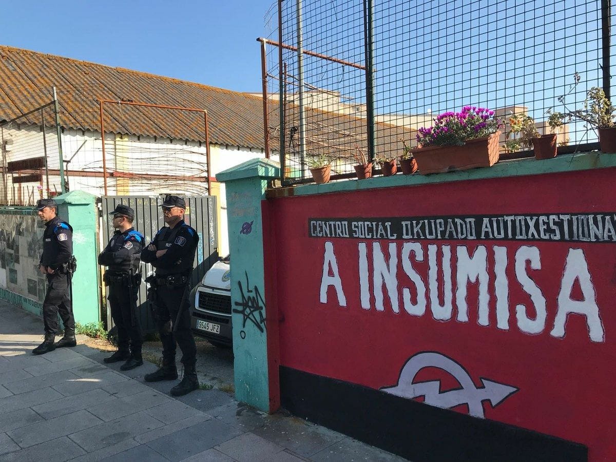 Galiçya’da sosyal merkezin boşaltılmak istenmesine karşı direniş sürüyor