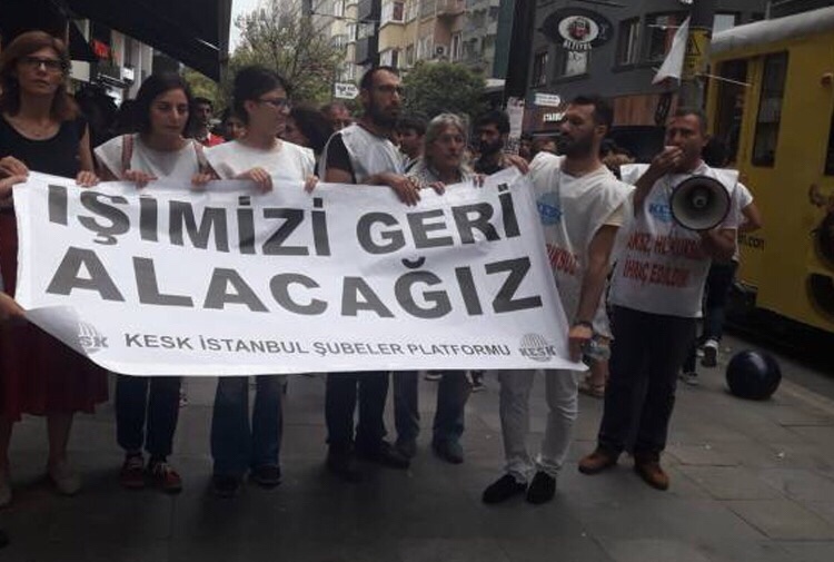 KESK’lilerin Kadıköy’deki eylemine polis saldırısı