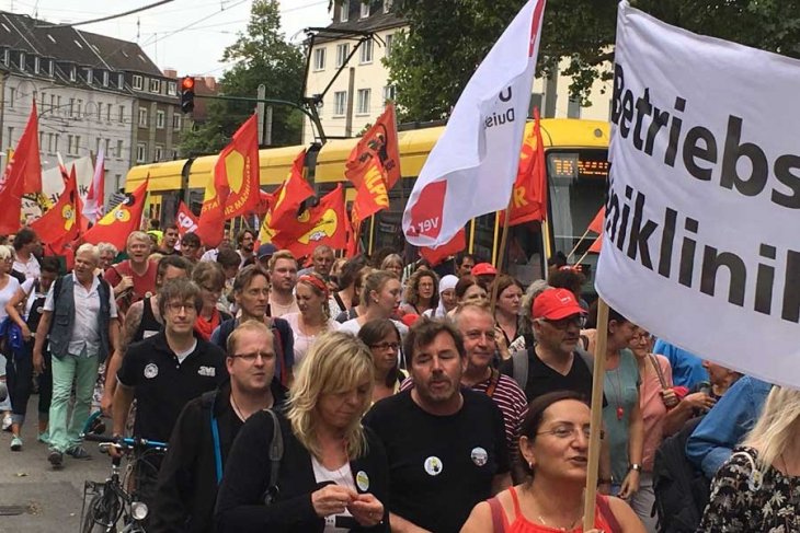 Almanya’da üniversite hastanesi çalışanları grevde