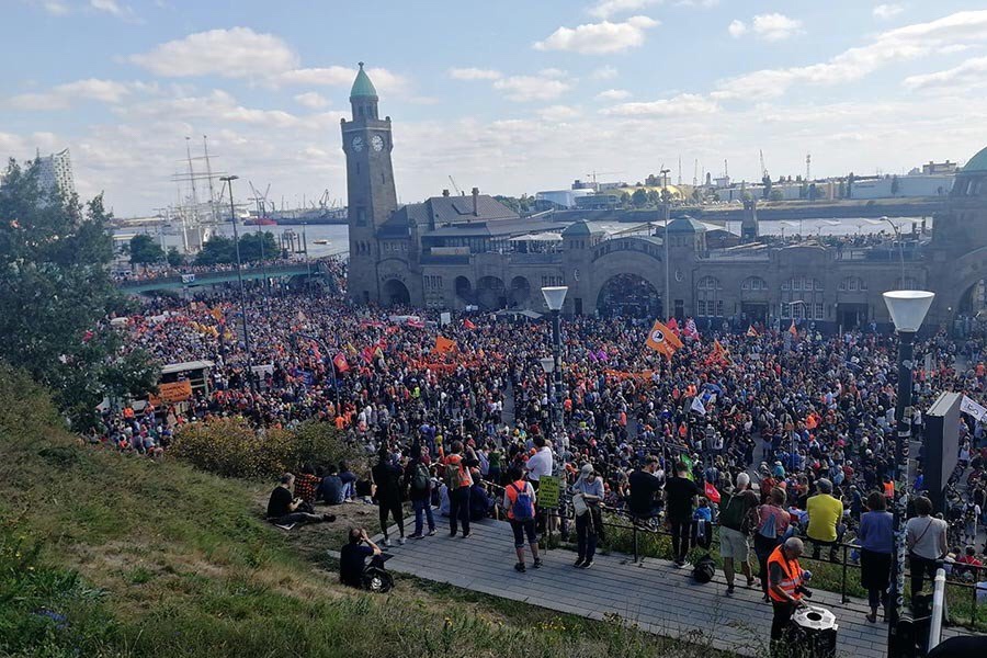 Hamburg’da Avrupa’nın mülteci politikasına karşı eylem
