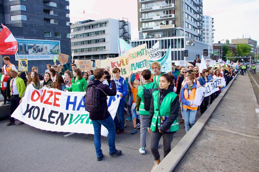 Hollanda’da hükümetin iklim politikalarına karşı eylem