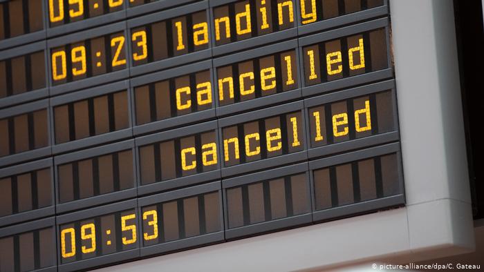 Almanya’da hava yollarında başlayan grev nedeniyle birçok uçuş iptal edildi