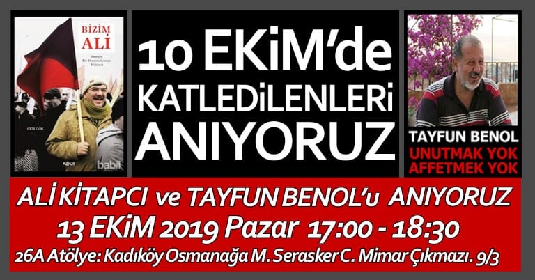 10 Ekim’de katledilenler İstanbul’da da anılacak