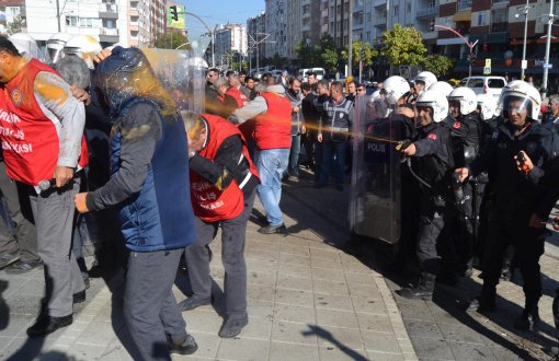 Eskişehir’de eylem yapmak isteyen metal işçilerine polis saldırısı