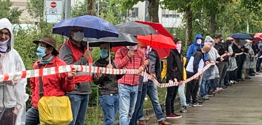 Almanya’da Bosch işçilerinden blokaj eylemi