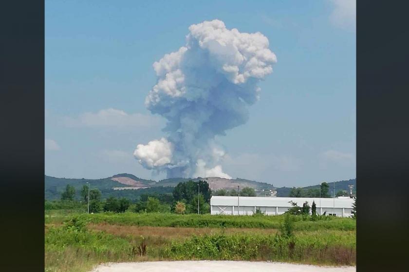Hendek’te bulunan Coşkunlar havai fişek fabrikasında patlama