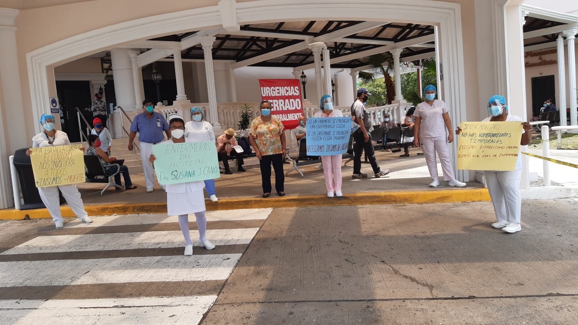 Panama’da sağlık çalışanları daha iyi ekipman ve kişisel koruyucu malzemesi talebi ile greve çıktı