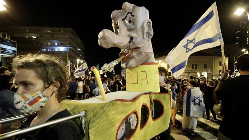 İsrail’de Netanyahu karşıtı eylemler sürüyor: Bibi evine dön