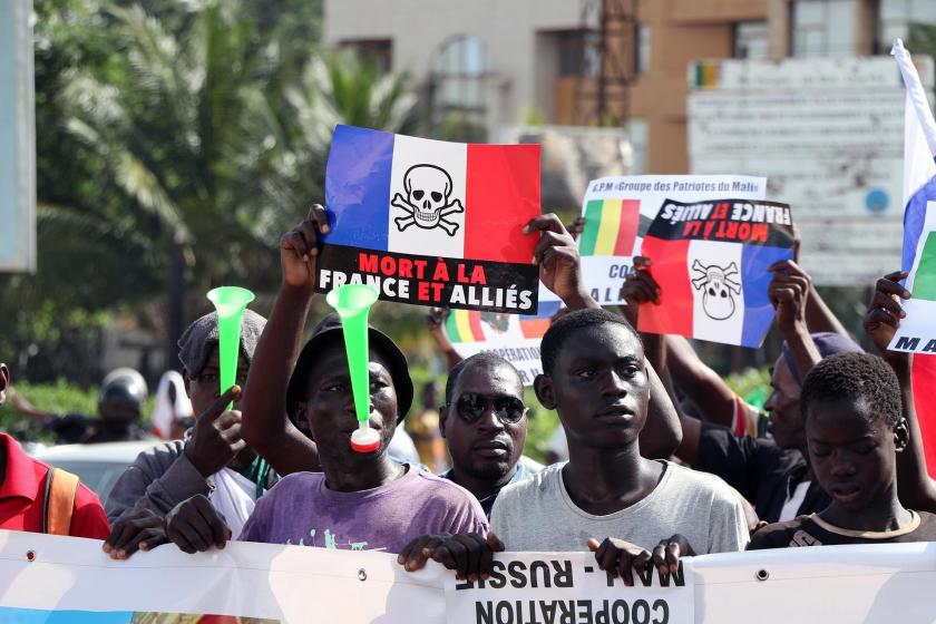 Mali’de Fransız askeri varlığına karşı eylem