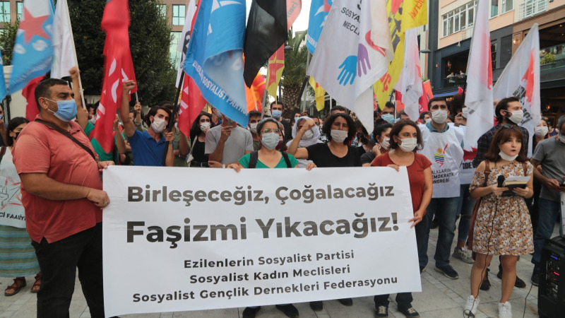 ESP’ye yönelik polis operasyonlarına karşı İstanbul ve İzmir’de eylemler