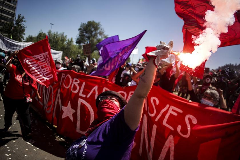 Şili’de 2019 yılındaki isyan dalgasının yıl dönümünde binlerce kişi sokağa çıktı