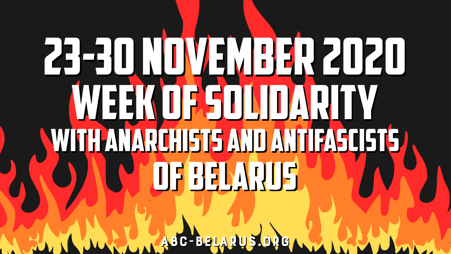 Belaruslu anarşistler ve antifaşistlerle dayanışmak için uluslararası eylem haftası çağrısı