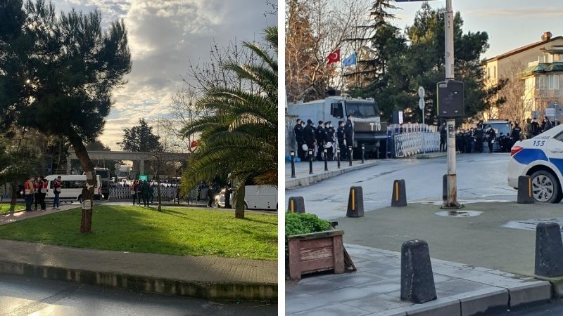 Boğaziçi Üniversitesi eylemine katılan öğrencilere operasyon, üniversiteye polis ablukası
