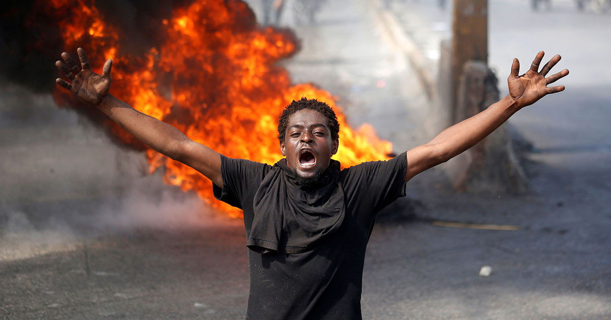 Haiti’de devlet başkanı Jovenel Moise’nin görevden ayrılması talebiyle gerçekleşen eyleme polis saldırdı