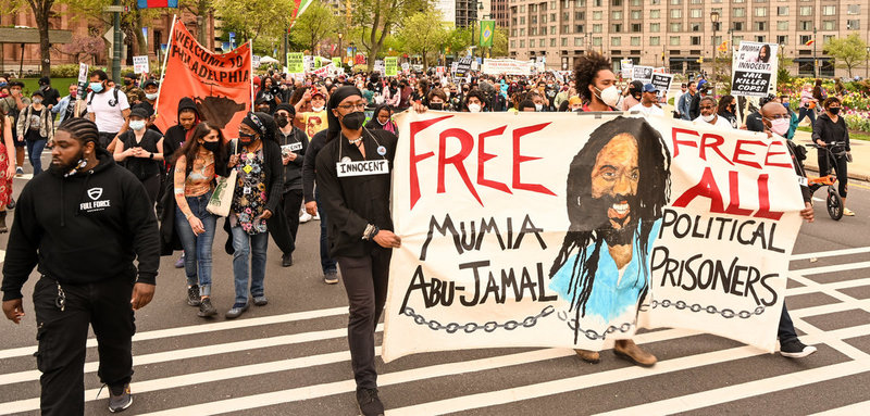 ABD’de eski Kara Panter Partisi üyesi Mumia Abu-Jamal’ın serbest bırakılması için eylem düzenlendi