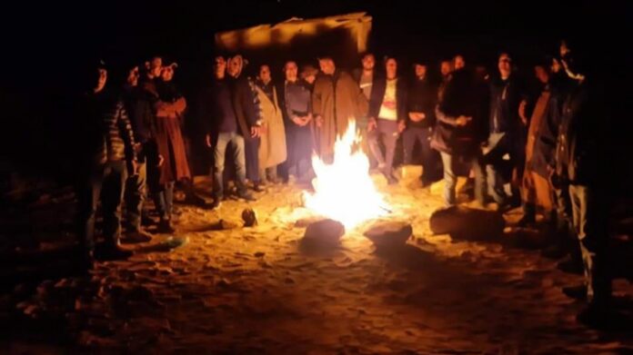 Tunus’ta taş ocağı işçileri hakları için oturma eyleminde