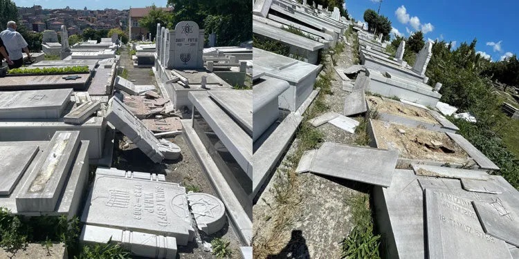 İstanbul’da Yahudi mezarlığına yönelik ırkçı saldırı